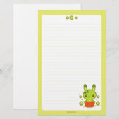 Papeterie Lapin de truffe de kiwi (Devant / Derrière)