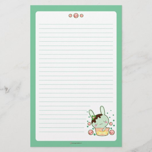 Papeterie Lapin en bon état de truffe de chocolat (Devant)