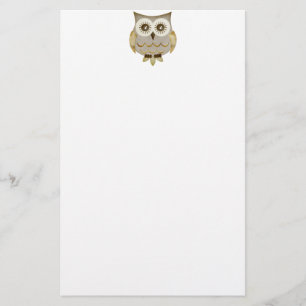 Papeterie large de hibou de yeux