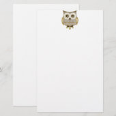 Papeterie large de hibou de yeux (Devant / Derrière)