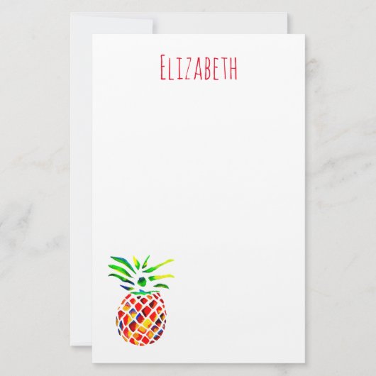 Papeterie L'art cool de l'ananas funky (Devant)