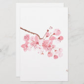 Papeterie l'art en fleurs de cerisier (Devant / Derrière)