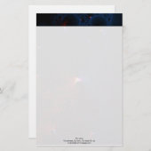 Papeterie L'art fractal des cellules bleues rouges (Devant / Derrière)