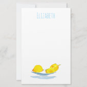 Papeterie L'art fruitier aux citrons jaunes (Devant)