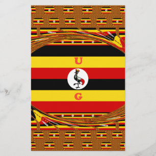 Papeterie L'Art Vibrant Ouganda Inspiré Du Drapeau