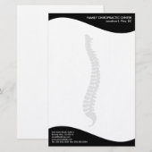 Papeterie latérale de chiropractie d'épine de (Devant / Derrière)