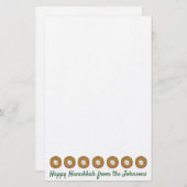 Papeterie Latkes Happy Hanoukka Chanukah Jours fériés juifs (Devant / Derrière)