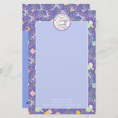 Papeterie Lavande photo coudre mignonne (Devant / Derrière)