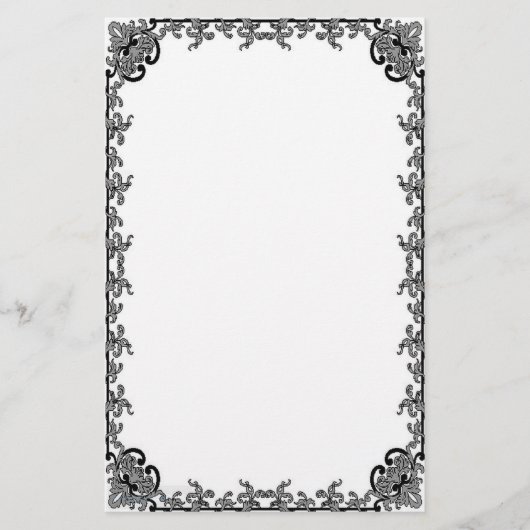 Papeterie Le baroque dans stationnaire noir (Devant)