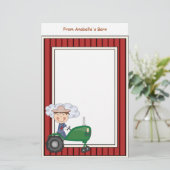 Papeterie Le cadre de grange de tracteur d'équitation de (Debout devant)