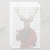 Papeterie Le cerf dans sa veste fumante (Devant / Derrière)