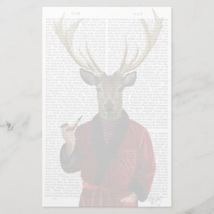 Papeterie Le cerf dans sa veste fumante
