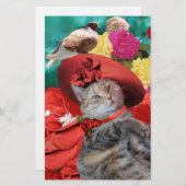 PAPETERIE LE CHAT DE LA PRINCESSE TATUS WITH RED A ET DOVE (Devant / Derrière)