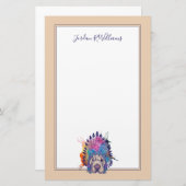 Papeterie Le chef indien indigène de Sharpei | ajoutent le