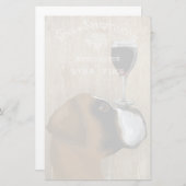 Papeterie Le chien au vin (Devant / Derrière)