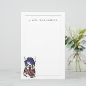 Papeterie Le chien de Taureau de Français de hippie | (Debout devant)