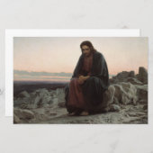 Papeterie Le Christ dans le désert (par Ivan Kramskoi) (Devant / Derrière)