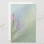 Papeterie Le coeur d'une femme - zantedeschia (Devant / Derrière)