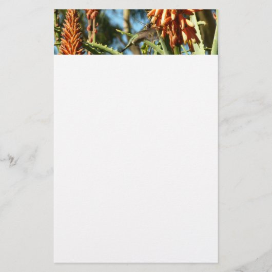 Papeterie Le colibri de Chine noire en vol (Devant)