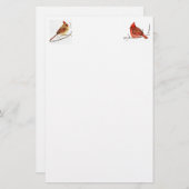 Papeterie Le compagnon rouge de l'hiver, le rouge de l'hiver (Devant / Derrière)