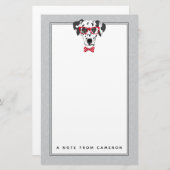 Papeterie Le Dalmate à la mode | ajoutent votre nom (Devant / Derrière)