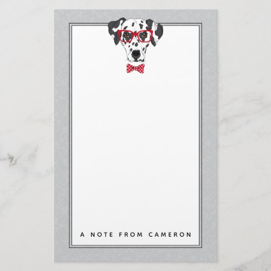 Papeterie Le Dalmate à la mode | ajoutent votre nom (Devant)