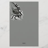 Papeterie Le dragon chinois à la toiture de tatouage (Dos)