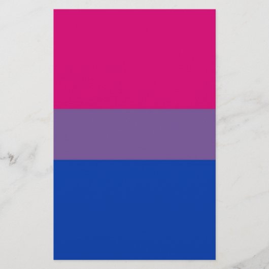 Papeterie Le drapeau de Bi vole pour la fierté bisexuelle (Devant)