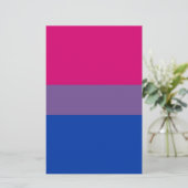 Papeterie Le drapeau de Bi vole pour la fierté bisexuelle (Debout devant)