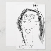 Papeterie Le Drawing de Your Child (Devant / Derrière)