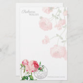 Papeterie Le jardin rose (Devant / Derrière)