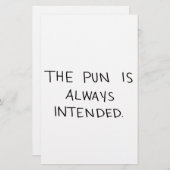 Papeterie Le jeu de mots est toujours prévu" (Devant / Derrière)