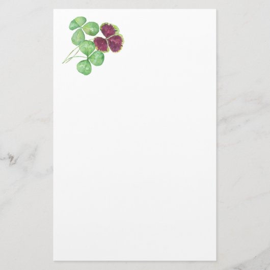 Papeterie Le jour de Partick de saint de trèfle de shamrock (Devant)