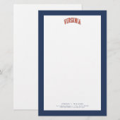 Papeterie Le mot-symbole de Virginie est déprimé (Devant / Derrière)