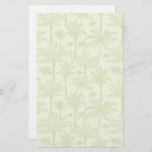 Papeterie Le Motif des palmiers verts (Devant / Derrière)