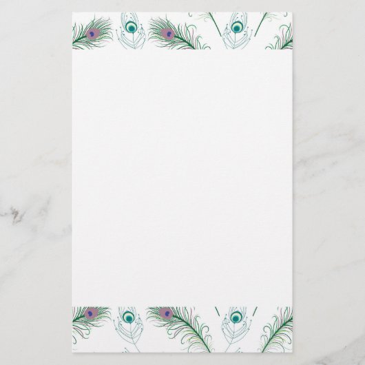 Papeterie Le paon pourpre bleu fait varier le pas de la (Devant)