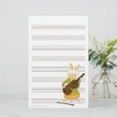 Papeterie Le papier de manuscrit de musique de tragédie (Debout devant)