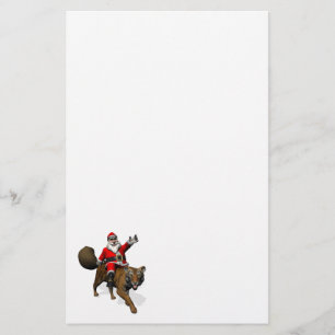Papeterie Le Père Noël Monte Un Tigre