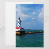 Papeterie Le phare de Chicago (Devant / Derrière)
