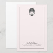 Papeterie Le porc de casse-cou | ajoutent votre nom (Devant / Derrière)