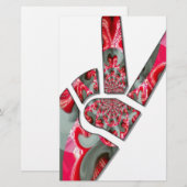 Papeterie Le pouvoir dans la paume : le salut à deux doigts (Devant / Derrière)