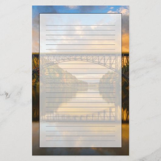 Papeterie Le Roi français Bridge dans l'automne (Devant)