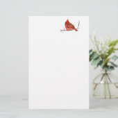 Papeterie Le rouge de l'hiver (Debout devant)