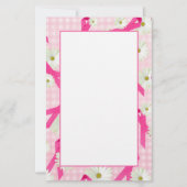 Papeterie Le ruban rose et les marguerites (Devant)