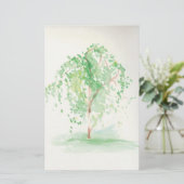 Papeterie Le saule d'aquarelle stationnaire (Debout devant)