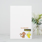 Papeterie Le singe devient fou pour les bananes, humour d'am (Debout devant)