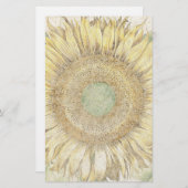 Papeterie Le tournesol de papier fait main fleurit la (Devant / Derrière)
