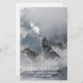 Papeterie leadership motivation inspiration citation (Devant / Derrière)