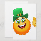 Papeterie leprechaun emoji (Devant / Derrière)