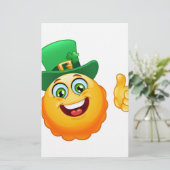 Papeterie leprechaun emoji (Debout devant)
